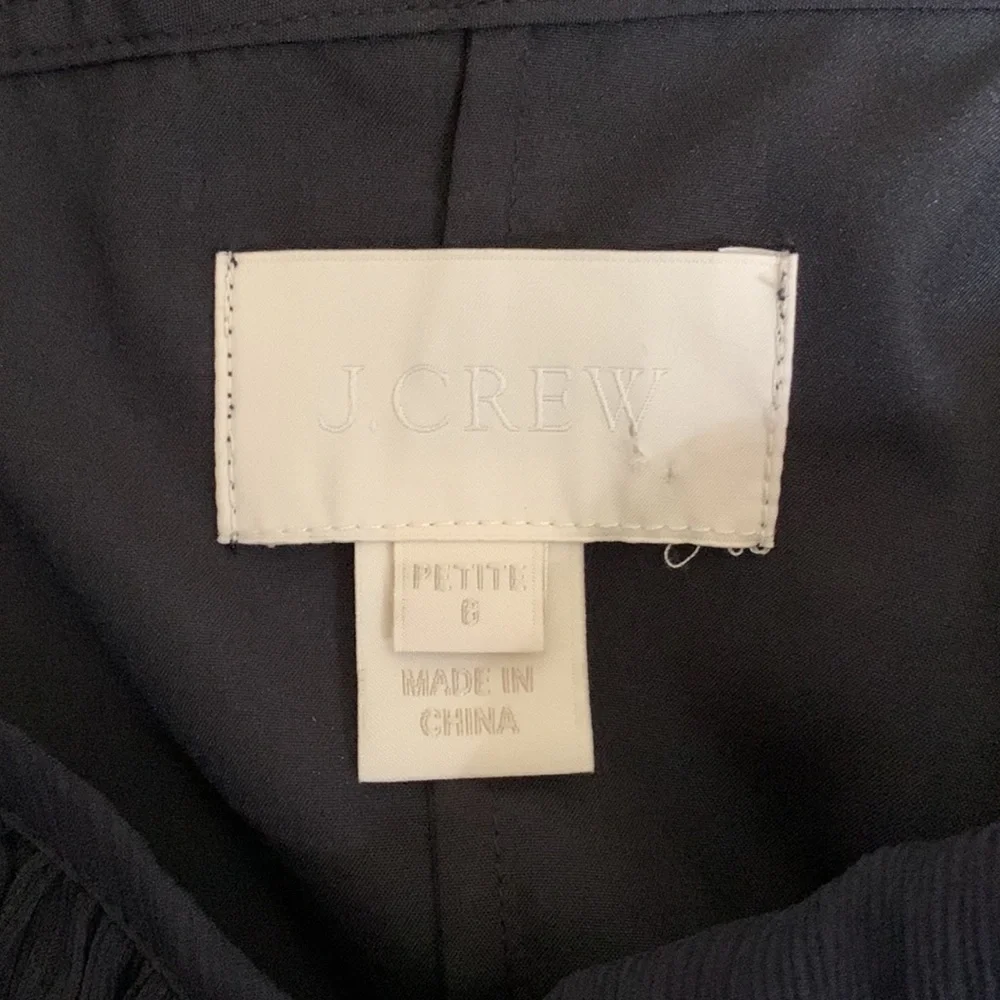 J.Crew Silk Navy Bridesmaids Halter‎ Style Dress